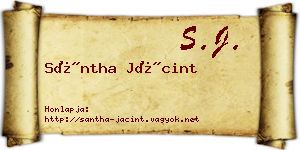 Sántha Jácint névjegykártya